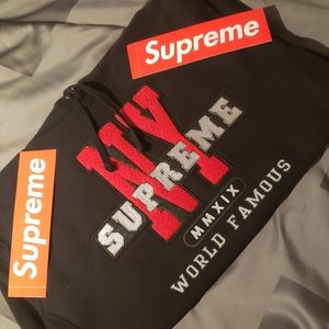 NWT SUPREME NY LARGE HOODIE